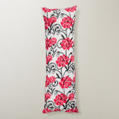 Coussins Longs Design Motif d'illustrations de rose rouge (Dos (Vertical))