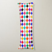 Coussins Longs Design Motif multicolore Harlequin Diamonds (Devant (Vertical))