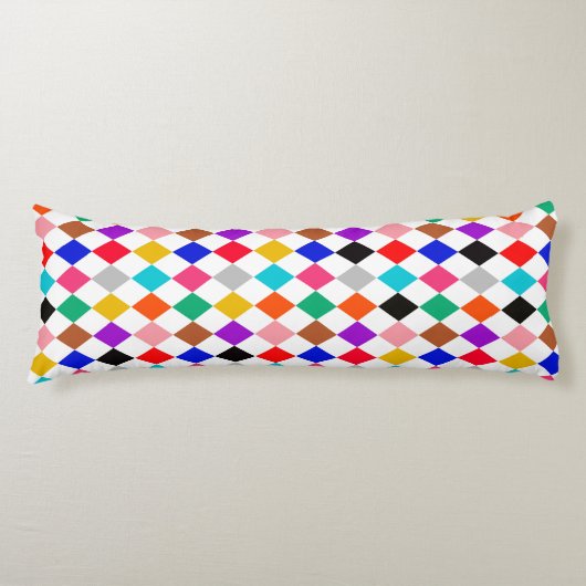Coussins Longs Design Motif multicolore Harlequin Diamonds (Devant)