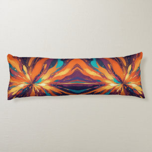 Coussins Longs Design psychédélique foncé