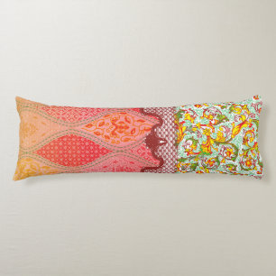 Coussins Longs Design textile coloré avec floral complexe