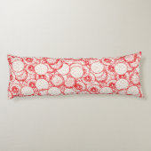 Coussins Longs Design textile complexe avec rouge, or et (Dos)