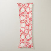 Coussins Longs Design textile complexe avec rouge, or et (Devant (Vertical))