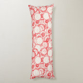 Coussins Longs Design textile complexe avec rouge, or et (Dos (Vertical))