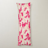 Coussins Longs Design textile complexe avec un riche rose (Dos (Vertical))