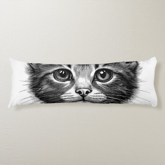 Coussins Longs Dessin adorable de Young Cat (Devant)