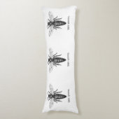 Coussins Longs Dessin classique de l'illustration de Queen Bee (Devant (Vertical))