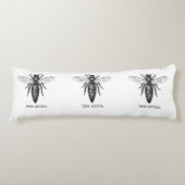 Coussins Longs Dessin classique de l'illustration de Queen Bee (Devant)