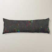 Coussins Longs Dessin de couleur rustique dans l'obscurité noctur (Devant)