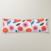 Coussins Longs dessin de fleurs de Han (Dos)