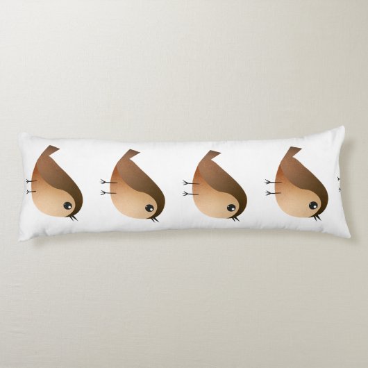 Coussins Longs Dessin d'Oiseau de Bruant (Dos)