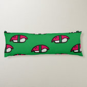 Coussins Longs Dessin Kawaii Sushi, Riz de Poisson et Algues (Dos)