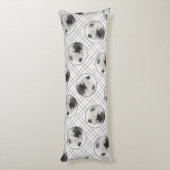 Coussins Longs Dessin Keeshond Chiot Kees Mignon Dessin Original  (Dos (Vertical))