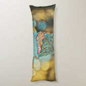 Coussins Longs dessin vintage de crème glacée (Dos (Vertical))