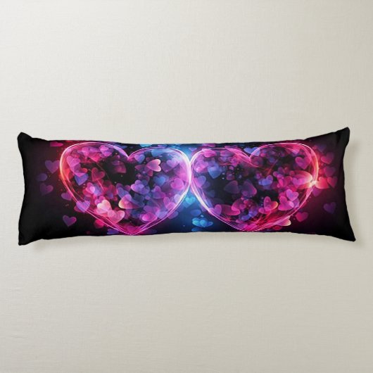 Coussins Longs Deux coeurs (Dos)