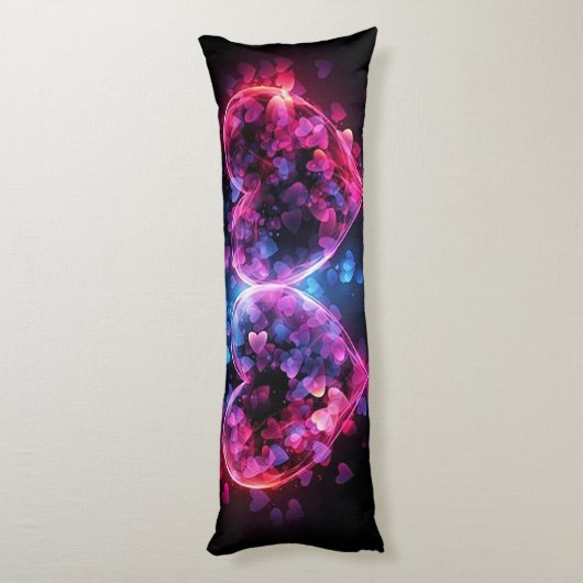 Coussins Longs Deux coeurs (Dos (Vertical))