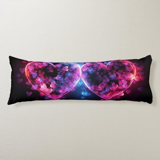 Coussins Longs Deux coeurs (Devant)