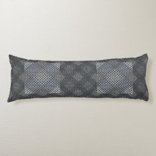 Coussins Longs Diagonale 2tones du motif Checker.bx4x4 BLK BG