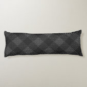 Coussins Longs Diagonale motif vérifiée 2 tons b Noir (Dos)