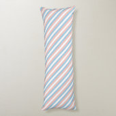 Coussins Longs Diagonale rose, bleu et blanc (Dos (Vertical))