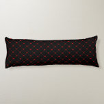 Coussins Longs Diamond Shaped Red Heart & Line Art<br><div class="desc">This design features bright red hearts almost connected by diagonal red lines making a diamond shape, or a square rotated 45 degrees. A simple yet bold pattern and theme that doesn't scream romance from the highest mountain, perfectly acceptable as a gift to friends and family as well as in the...</div>