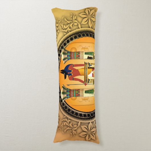 Coussins Longs Dieu Anubis (Devant (Vertical))