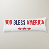 Coussins Longs Dieu bénisse l'Amérique (Dos)