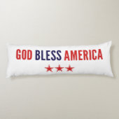 Coussins Longs Dieu bénisse l'Amérique (Dos)