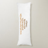 Coussins Longs Dieu Ne Nous A Pas Donné L'Esprit De La Peur (Devant (Vertical))