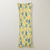 Coussins Longs Dinosaur Motif Jaune (Dos (Vertical))