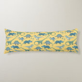 Coussins Longs Dinosaur Motif Jaune (Devant)