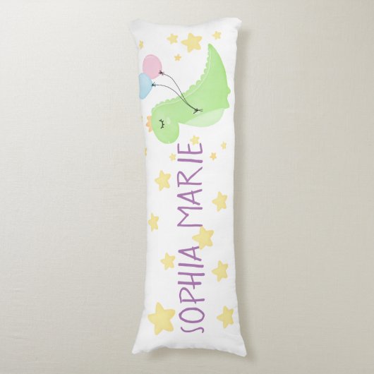 Coussins Longs Dinosaure à ballons (Devant (Vertical))