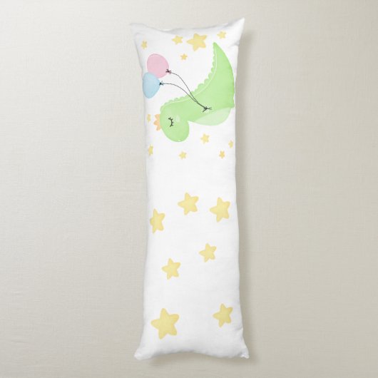 Coussins Longs Dinosaure à ballons (Dos (Vertical))