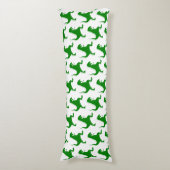 Coussins Longs Dinosaure Vert (Devant (Vertical))