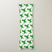 Coussins Longs Dinosaure Vert (Dos (Vertical))