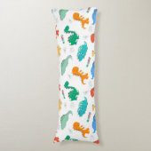Coussins Longs Dinosaures colorés mignons Motif illustré (Devant (Vertical))
