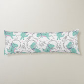 Coussins Longs Dinosaures de l'espace, Dinosaures mignons, Navire (Dos)