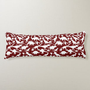 Coussins Longs Dinosaures motif 01 w.DRed BG