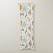 Coussins Longs Dinosaurs Kids Hand Drawn Boho Dinosaur Bedroom (Devant (Vertical))