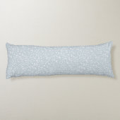 Coussins Longs Ditsy Dots Pattern - White on Dusty Blue (Dos)