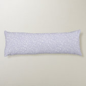 Coussins Longs Ditsy Dots Pattern - White on Dusty Purple (Dos)