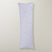 Coussins Longs Ditsy Dots Pattern - White on Dusty Purple (Devant (Vertical))