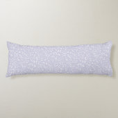 Coussins Longs Ditsy Dots Pattern - White on Dusty Purple (Devant)