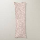 Coussins Longs Ditsy Dots Pattern - White on Soft Terracotta (Devant (Vertical))