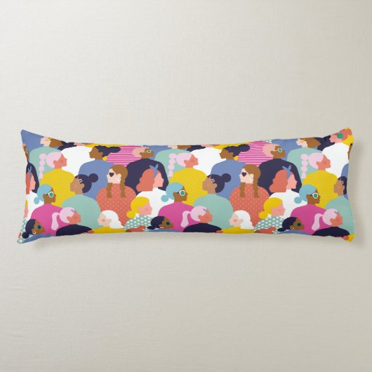 Coussins Longs Diversité des femmes - Femmes de diverses races (Devant)