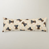 Coussins Longs Doberman Pinscher Peinture Dobie Art Chien Non Déc (Devant)