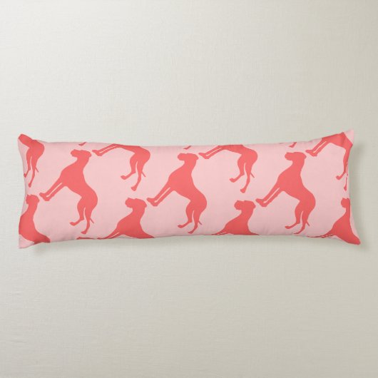 Coussins Longs Dogue Allemand corail (Dos)
