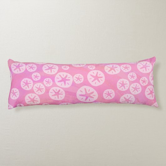 Coussins Longs Dollar de sable blanc et rose (Dos)