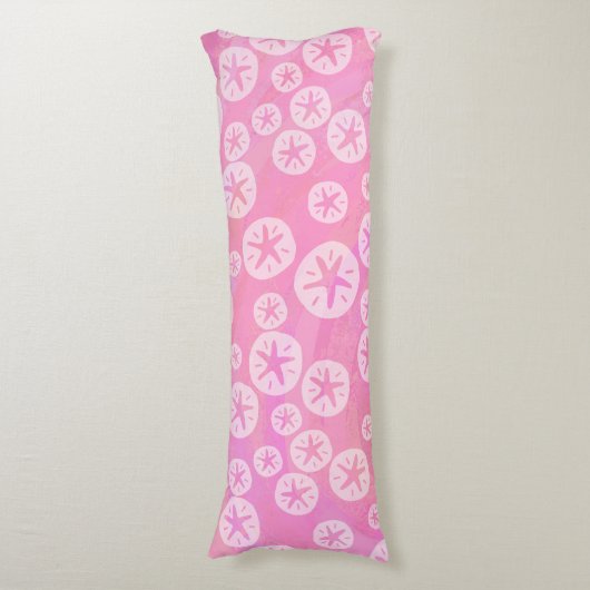 Coussins Longs Dollar de sable blanc et rose (Devant (Vertical))