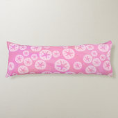 Coussins Longs Dollar de sable blanc et rose (Devant)